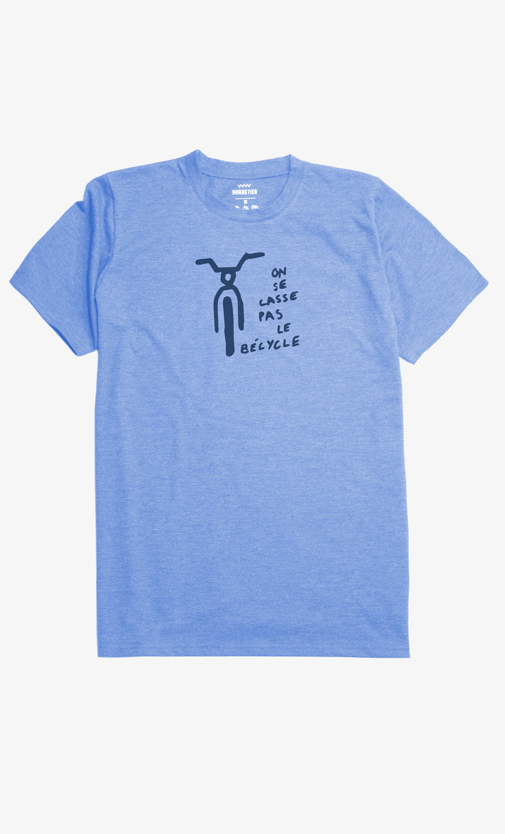 T-Shirt Homme Bleu Poudre - Bécycle