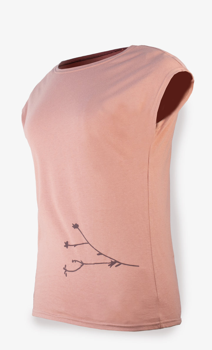 Women's T-shirt Peach - Madrid Branching