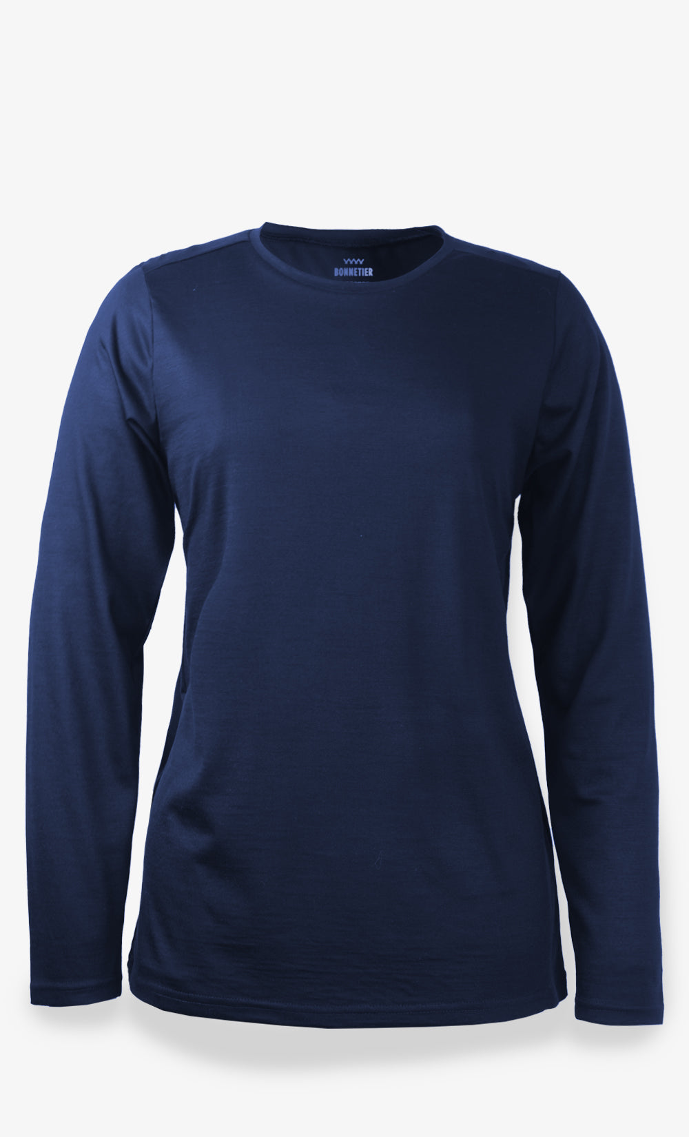 haut manches longues en mérino stretchwool couleur marine