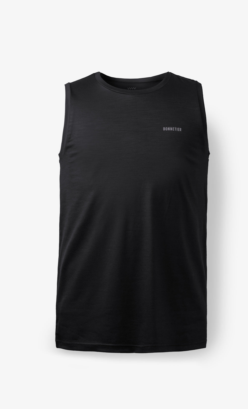 Camisole noire en laine de mérinos pour homme – stretch et légère