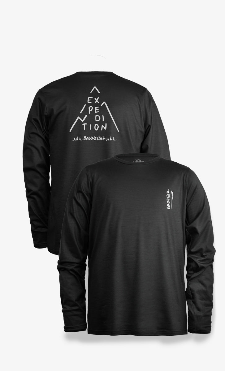 Mérino Stretchwool™ Homme Noir - Expédition