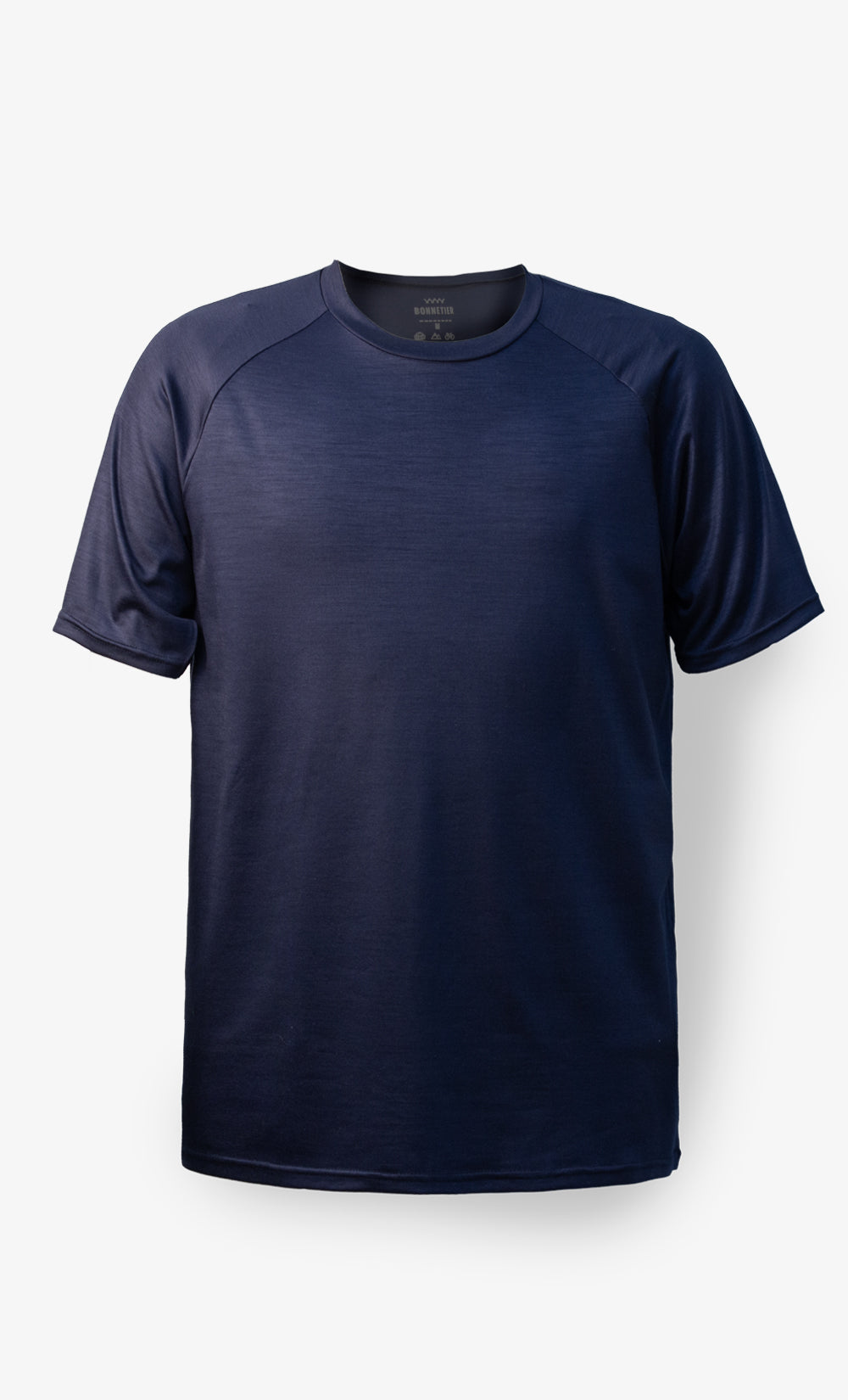 Men's Raglan Merino Wool Stretchwool™ T-Shirt, Navy Blue