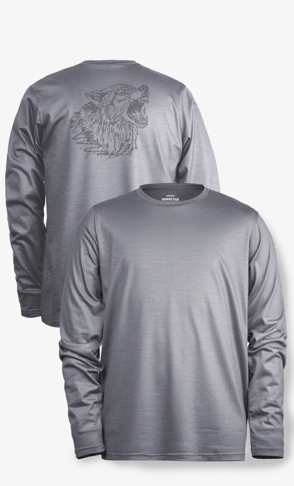 Manches Longues Homme Stretchwool 96% Mérinos et 4% Roica, BONNETIER