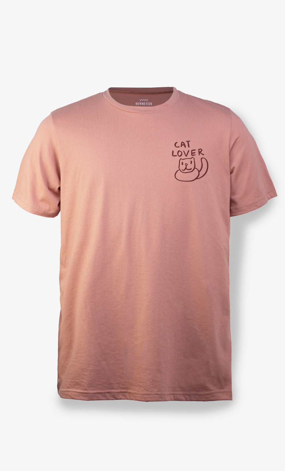 T-shirt pêche Cat Lover Bonnetier en coton biologique et polyester recyclé fabriqué au Canada