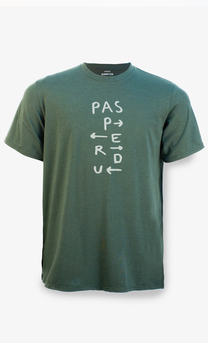 Green Men's T-Shirt - Pas Perdu