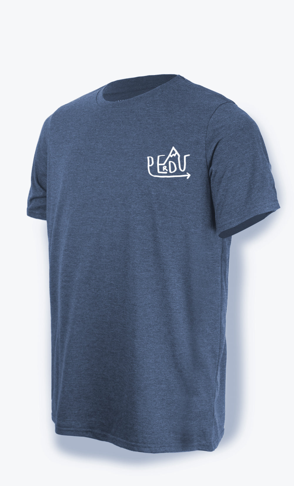 Men's T-Shirt Heather Blue - Lost (pocket)