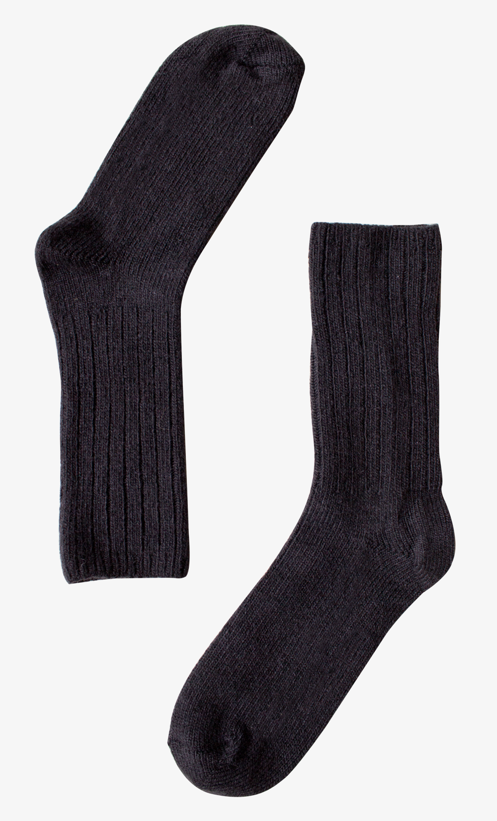 Lamb/Merino Wool Socks - Black - H